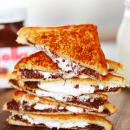 Nutella-Marshmallow-Sandwich in nur 5 MINUTEN!