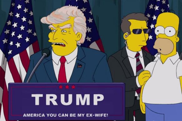 ABSURDE, aber WAHRE VORAUSSAGUNG: Die Simpsons haben im Jahr 2000 schon eine Serie mit Trump als Präsidenten produziert!!!