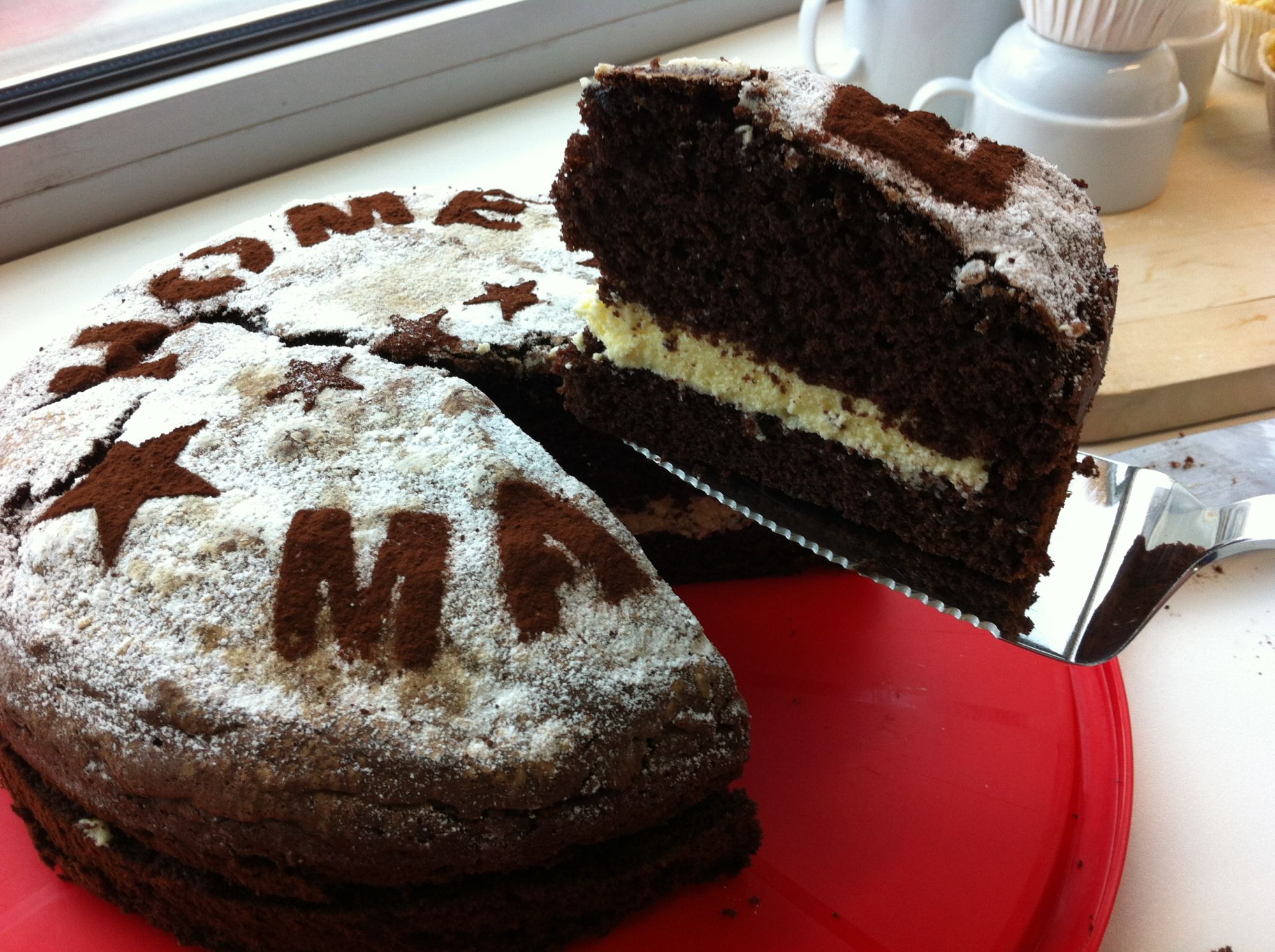 Schokokuchen mit Vanille-Buttercreme (3.5/5)
