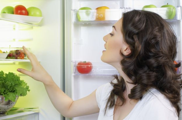 Lebensmittel im  Kühlschrank