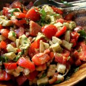Tomatensalat mit Pestosauce - Schritt 1