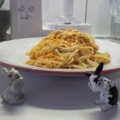 Spaghetti mit Kürbis-Raspeln
