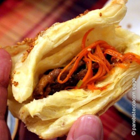 Chinese Chili Beef with Puff Pastry Pockets