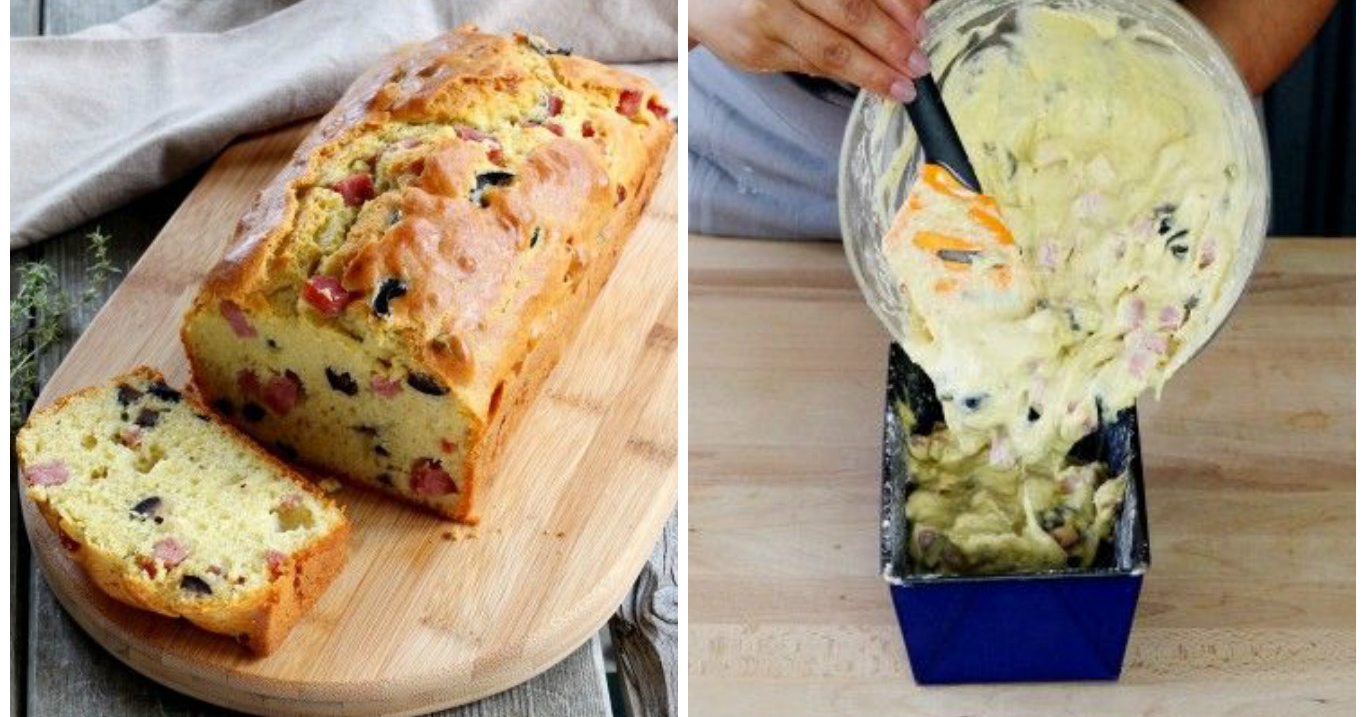 Herzhafter Kuchen mit Schinken und Oliven - so geht&amp;#39;s