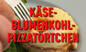 Blumenkohl-Pizzatörtchen mit Salami und Käse