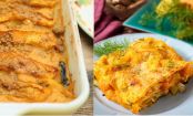 Herzhafte, zarte Kürbis-Lasagne mit Gorgonzola und Nüssen