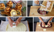 Einfaches Brunchrezept: Mini-Fleischküchlein-Muffins gefüllt mit Hackfleisch und Wachteleiern