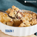 Ein wunderbarer Birnen-Crumble mit Schokocreme!