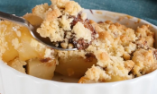 Ein wunderbarer Birnen-Crumble mit Schokocreme!