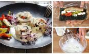 Festliche Makis mit Hähnchenfleisch in Sahnesauce mit Fourme d'Ambert