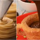 Churro-Tassen mit heißer Schokolade. Für das perfekte Spanien-Feeling zu Hause!