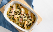 Überbackene Endivien mit Apfel und Schinken