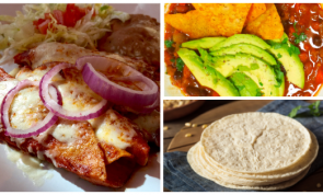 Mexikanische Enchiladas mit Chorizo und Kartoffeln