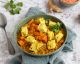 Heute mal vegetarisch: Köstliches Linsencurry mit Tofu und Süßkartoffeln