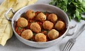 Schmackhaft vegetarisch und passt perfekt zu Spaghetti: Quinoa-Linsenbällchen in Tomatensauce