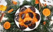 Kandierte Orangenscheibchen mit Schokolade, der süße Weihnachtssnack