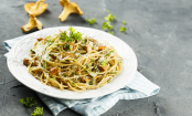 Spaghetti mit Pfifferlingen und Aioli Sahnesoße