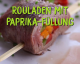Rinder-Rouladen mit Paprika- und Zwiebel-Füllung
