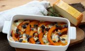Hokkaido-Käse-Gratin mit Kürbiskernen