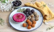 Köstlich orientalisch: Falafel-Trio mit farbenfrohem Rote-Bete-Hummus
