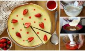 Käsekuchen mit Erdbeerpüree - so geht's