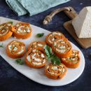 So schönes Fingerfood habt ihr lange nicht gesehen: Tomatenschnecken mit Ziegenweichkäse