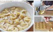 Selbstgemachte Tortellini in würziger Bouillon