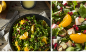 Supergesunder Grünkohlsalat mit fruchtiger Orangenvinaigrette