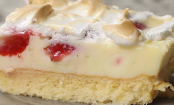 Cremig süßer Erdbeerkuchen mit Baiserhaube