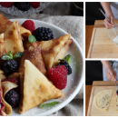 Eine köstliche Idee für Crêpes: Süße Samosas mit Rum und roten Früchten