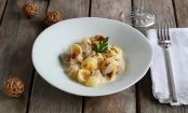 Orecchiette mit Weißwurst und Maroni in Safransauce