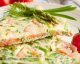 Leckere Frittata mit Lachs und grünem Spargel