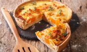 Herbstlich-saftige Kürbis Quiche mit Schmand