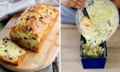 Ideal zum Mitnehmen für die Mittagspause: Herzhafter Kuchen mit Schinken und Oliven