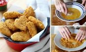 Selbst gemachte Chicken-Nuggets mit weniger Fett!