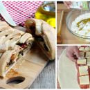 Geflochtener ZOPF mit Schinken, Käse und Gemüse