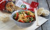In 20 Minuten fertig und super lecker: Chinesische Nudelnester mit gebratenem Gemüse