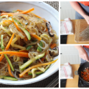 Japchae - Gebratene Nudeln auf koreanische Art