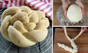 Rezept für geflochtenes Hefebrot mit Sesam