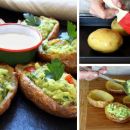 Gefüllte Kartoffelschiffchen mit Guacamole