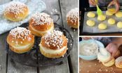 Perfekt für den Karneval: Fluffig, saftige WINDBEUTEL mit Vanillecreme
