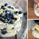 Blaubeeren-Zitronen-Trifle mit cremiger Mascarponecreme! Köstlicher Dessertklassiker aus England!