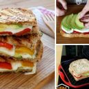 Grilled Cheese Sandwichklassiker mit Avocado und Mozzarella