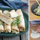 Gerollte Leckerbissen: Taquitos mit Hühnchen und Blauschimmelkäse