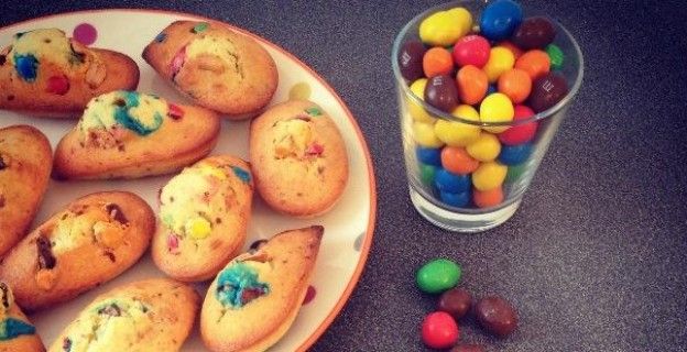 Madeleines aux M&M’s