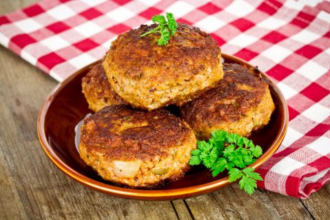 Frikadellen aus dem Backofen - Blechweise Buletten