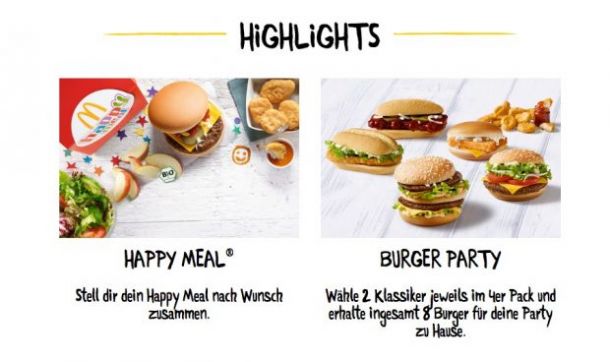 McDonald's liefert zu dir nach Hause