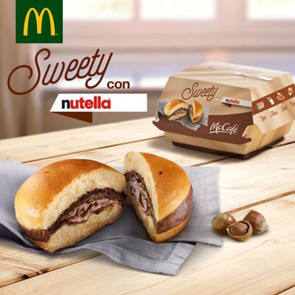 Neuer Burger bei McDonalds: Sweety con NUTELLA!!