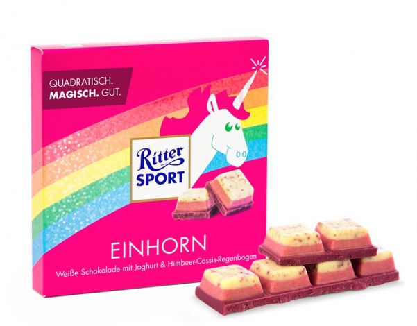 Ritter Sport Einhorn: NEUE EINHORN SCHOKOLADE