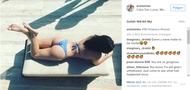 Ariel Winter oben ohne und ganz unretouchiert! So setzt die Schauspielerin ein Zeichen gegen Bodyshaming!